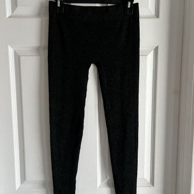 Small Just One Black Glitter Leggings Thick Holiday Pants Stretch Soft Layer